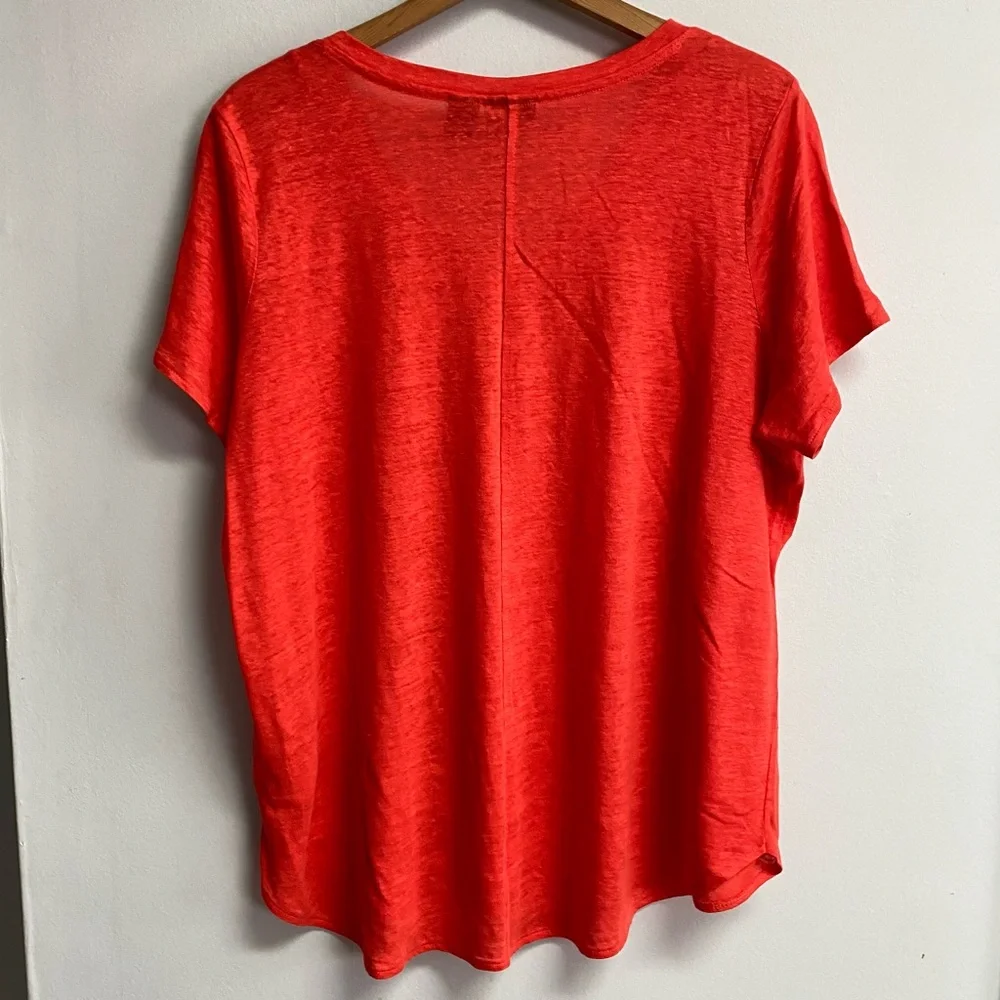 TAHARI 100% LINEN TOP - 1X - Picture 7 of 8